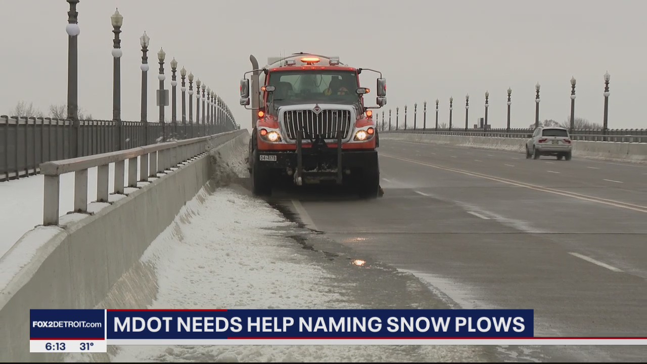 MDOT names snow plows and is asking for the public's help