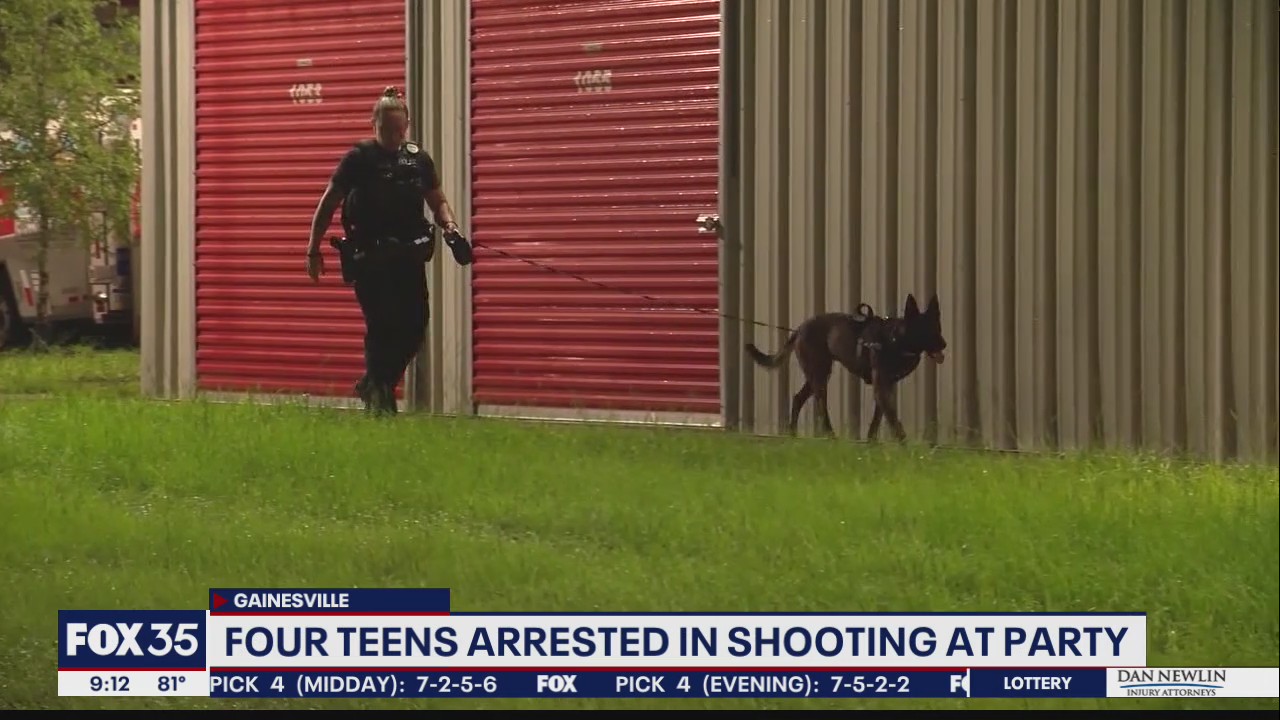 Deputies: 4 teen suspects arrested in shooting of 5 juveniles in Gainesville