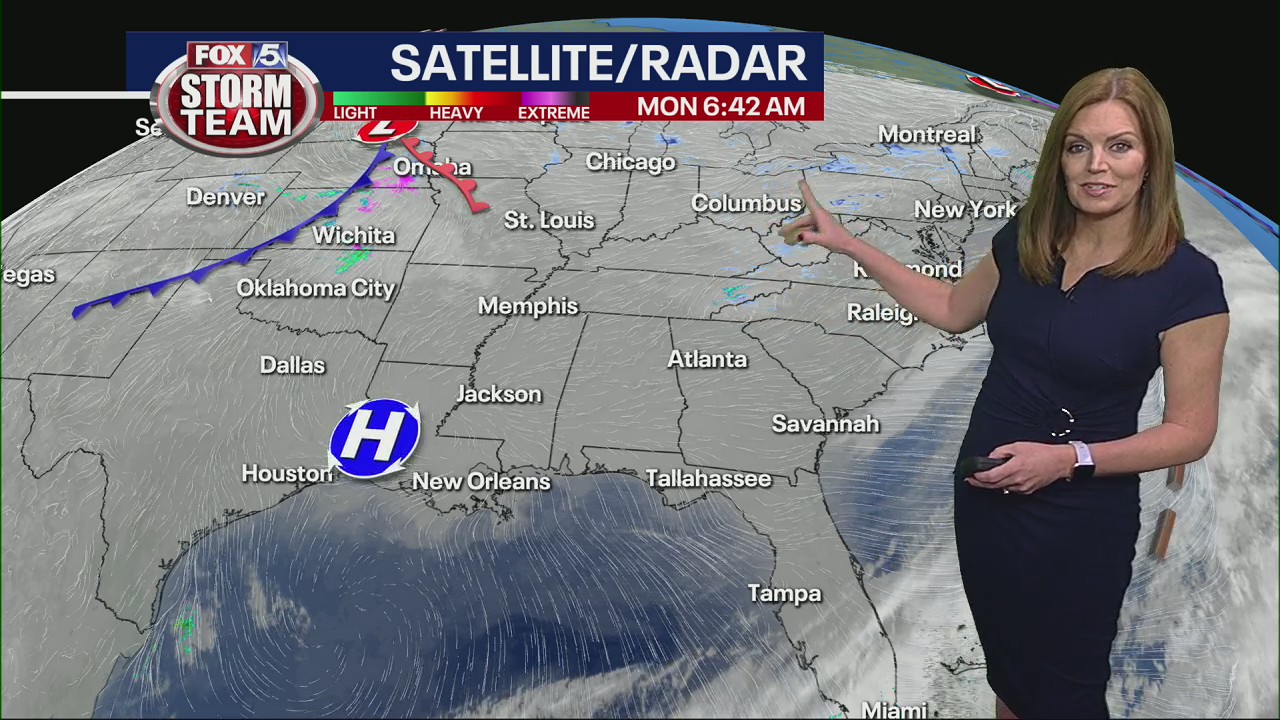 Monday morning forecast