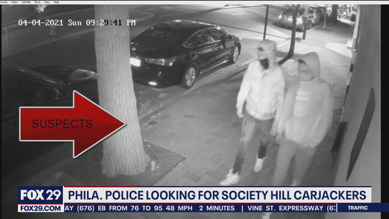 Philadelphia police searching for suspects in Society Hill carjacking