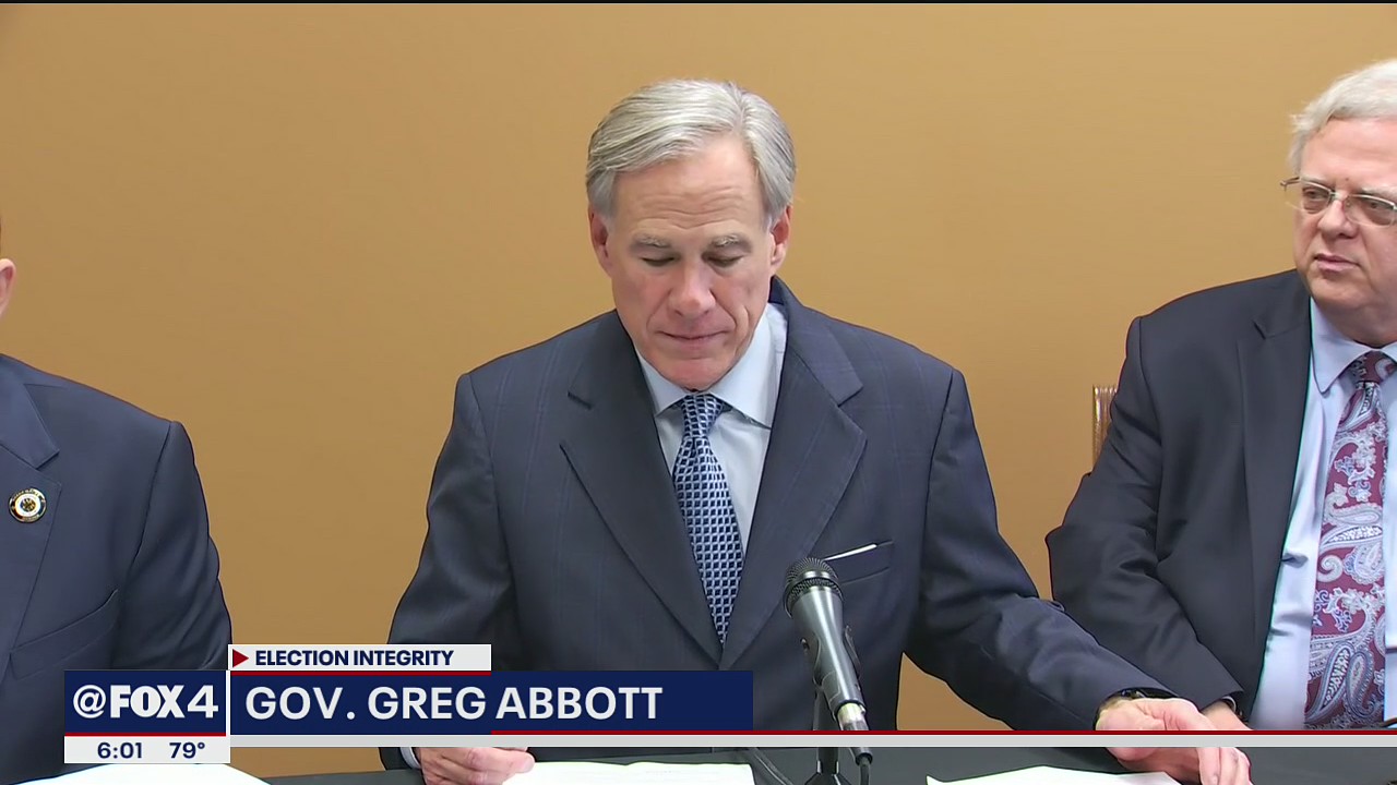 Texas Gov. Greg Abbott discusses election integrity legislation