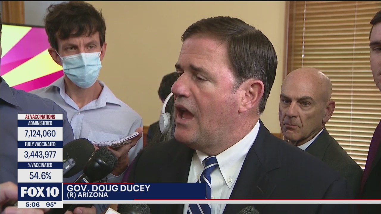 Gov. Doug Ducey slams Biden administration amid fight over mask mandates