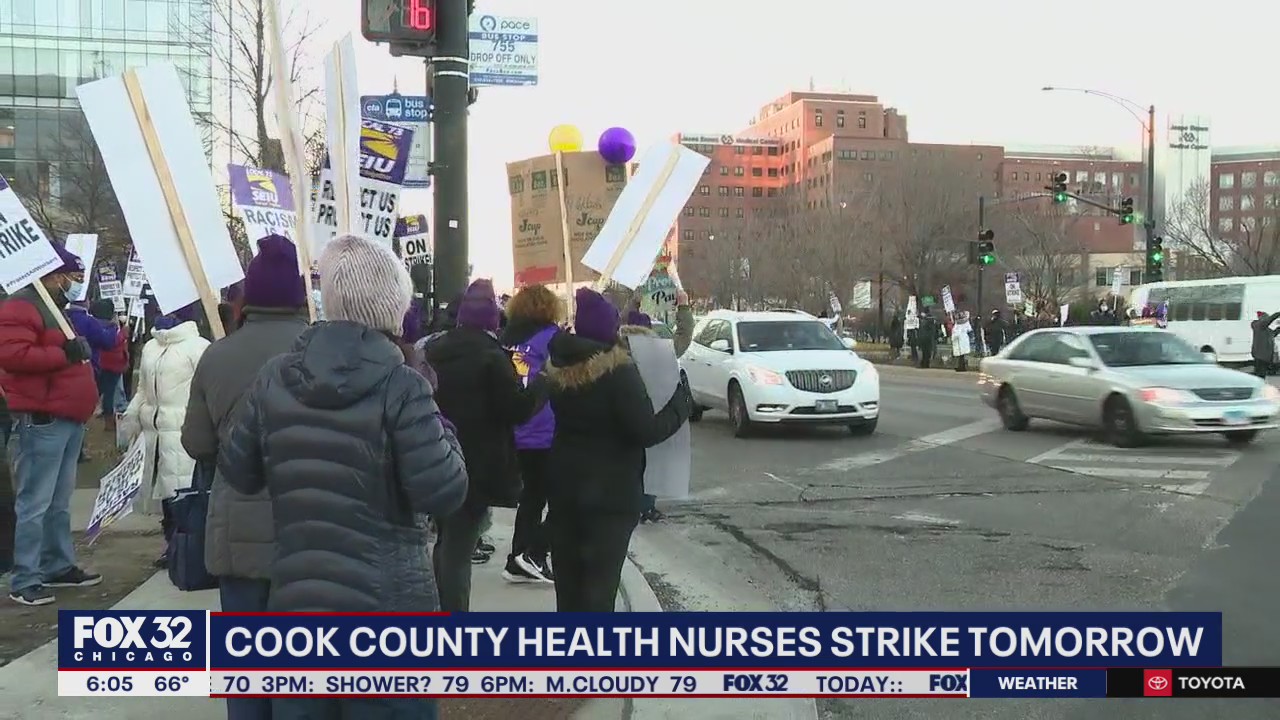 Cook County nurses to walk off the job Thursday