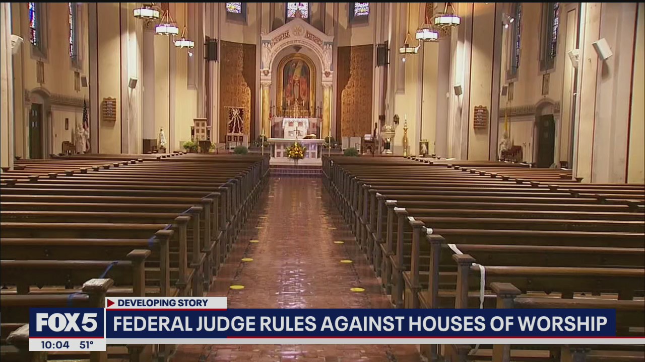 Judge rules against NY houses of worship