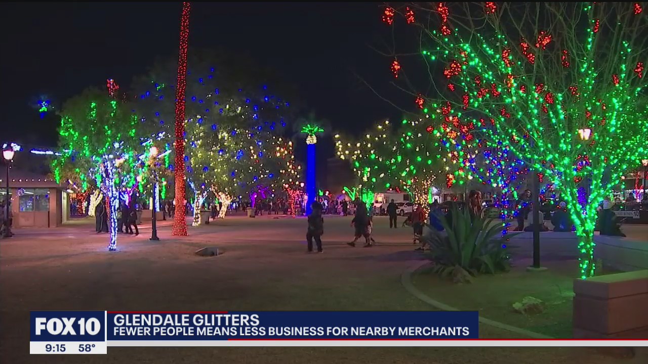 Many getting out of their homes and enjoying Glendale Glitters