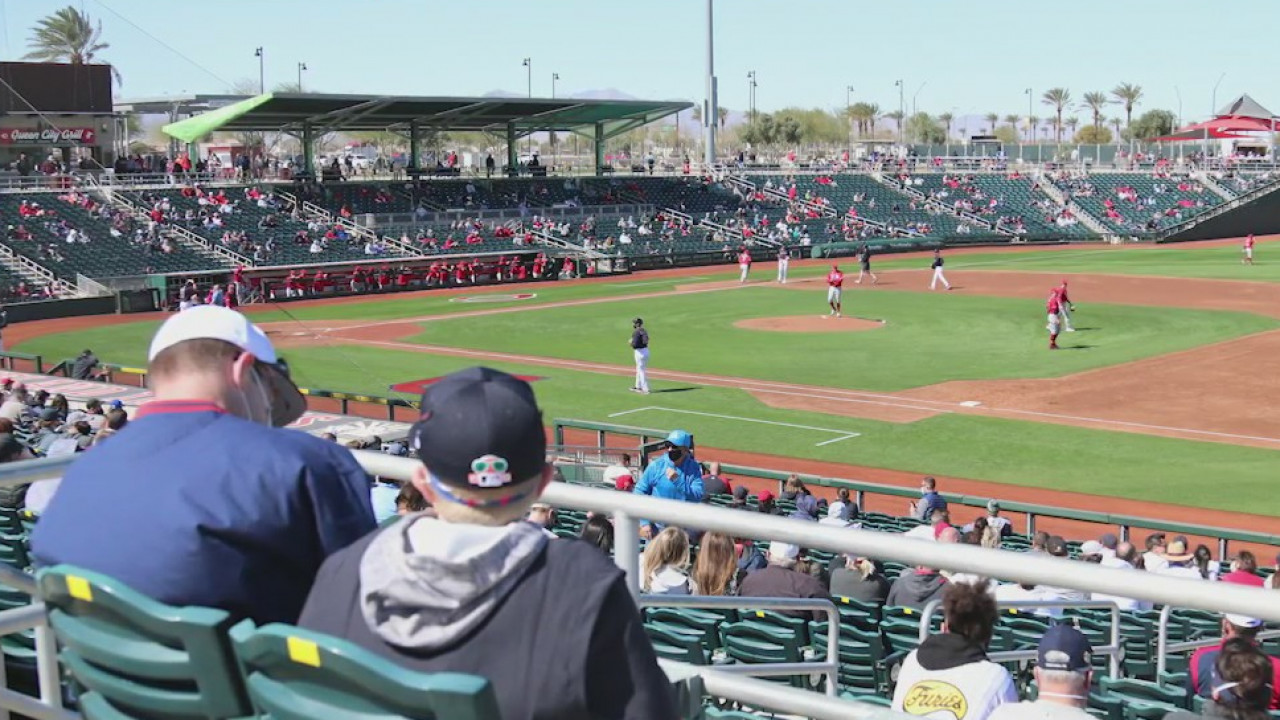 Playball! Spring training starts back up at Goodyear Ballpark