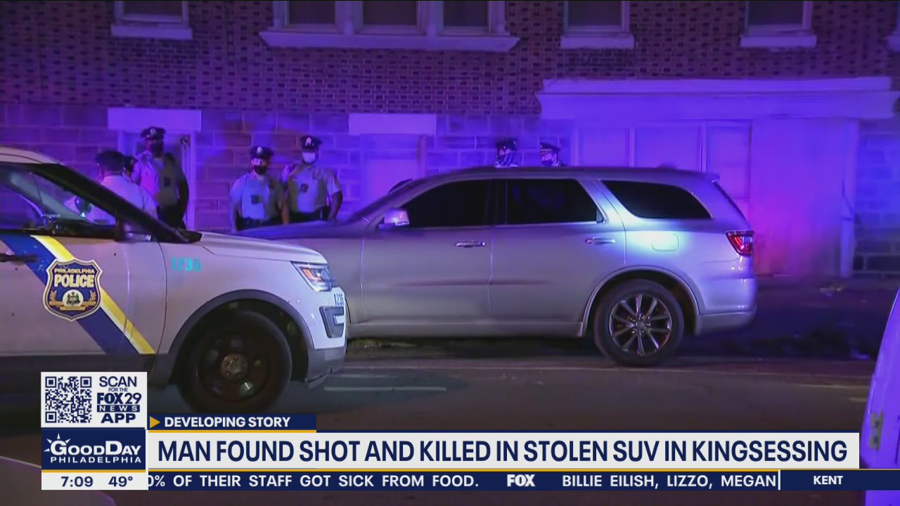 Man found shot, killed in stolen SUV in Kingsessing