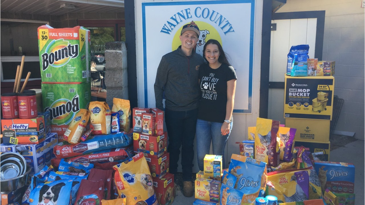 Couple donate to animal shelter in lieu of receiving wedding gifts