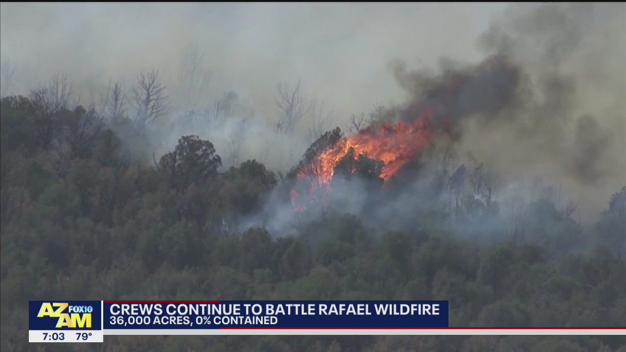 Rafael Fire grows to 36K acres in northern Arizona