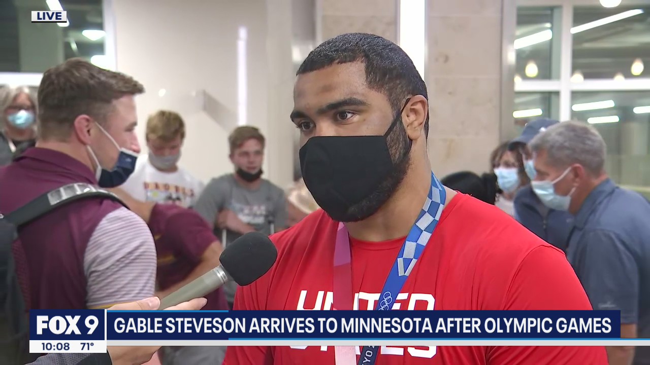 Olympic wrestler Gable Steveson returns to Minnesota after gold medal win