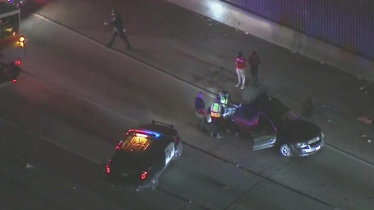 Several people injured in collision on 110 freeway