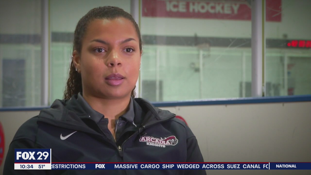 Local woman breaks barriers playing ice hockey