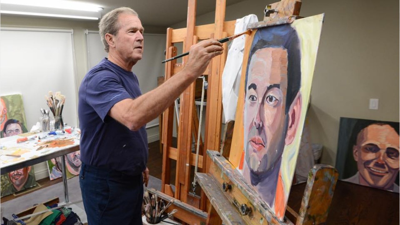 Portraits of post-9/11 veterans painted by George W. Bush on display