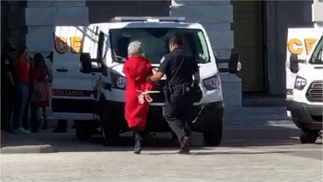 Jane Fonda arrested in Washington, DC at climate change rally