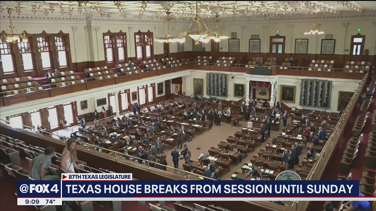 Texas House halts work until Sunday in show of frustration over stalled bills in the Senate