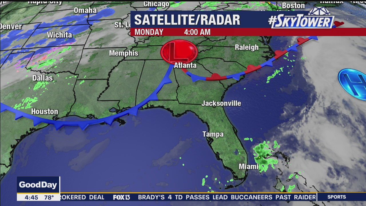 Monday morning forecast