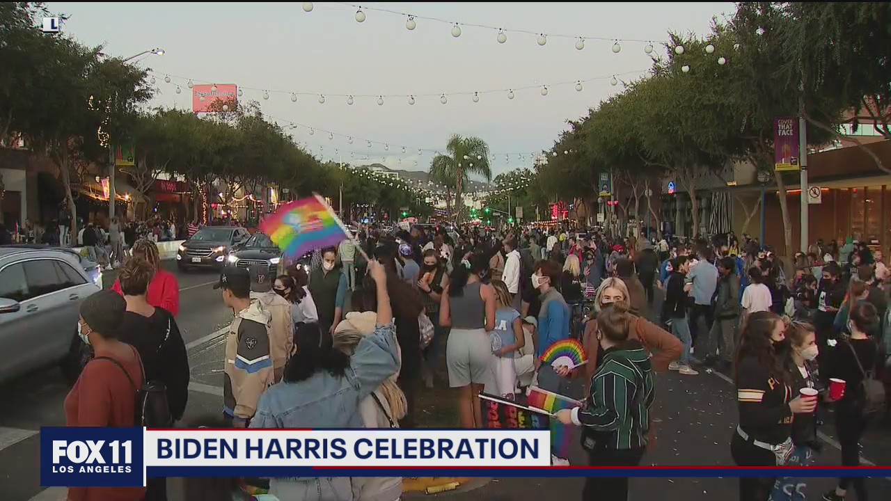 Biden, Harris celebration in the Southland