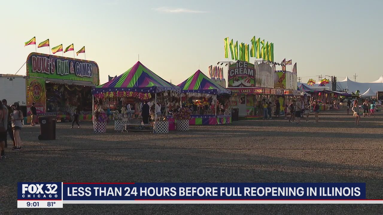 Less than 24 hours before full reopening in Illinois