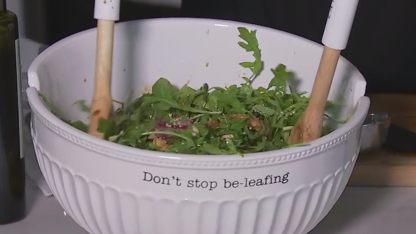 Arugula peach salad recipe from FOX 7 Austin's Tierra Neubaum