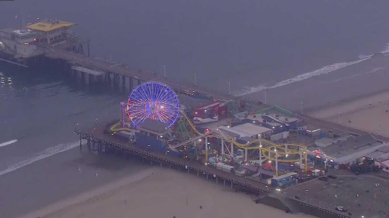 Santa Monica Pier reopens to the public after 3-month closure