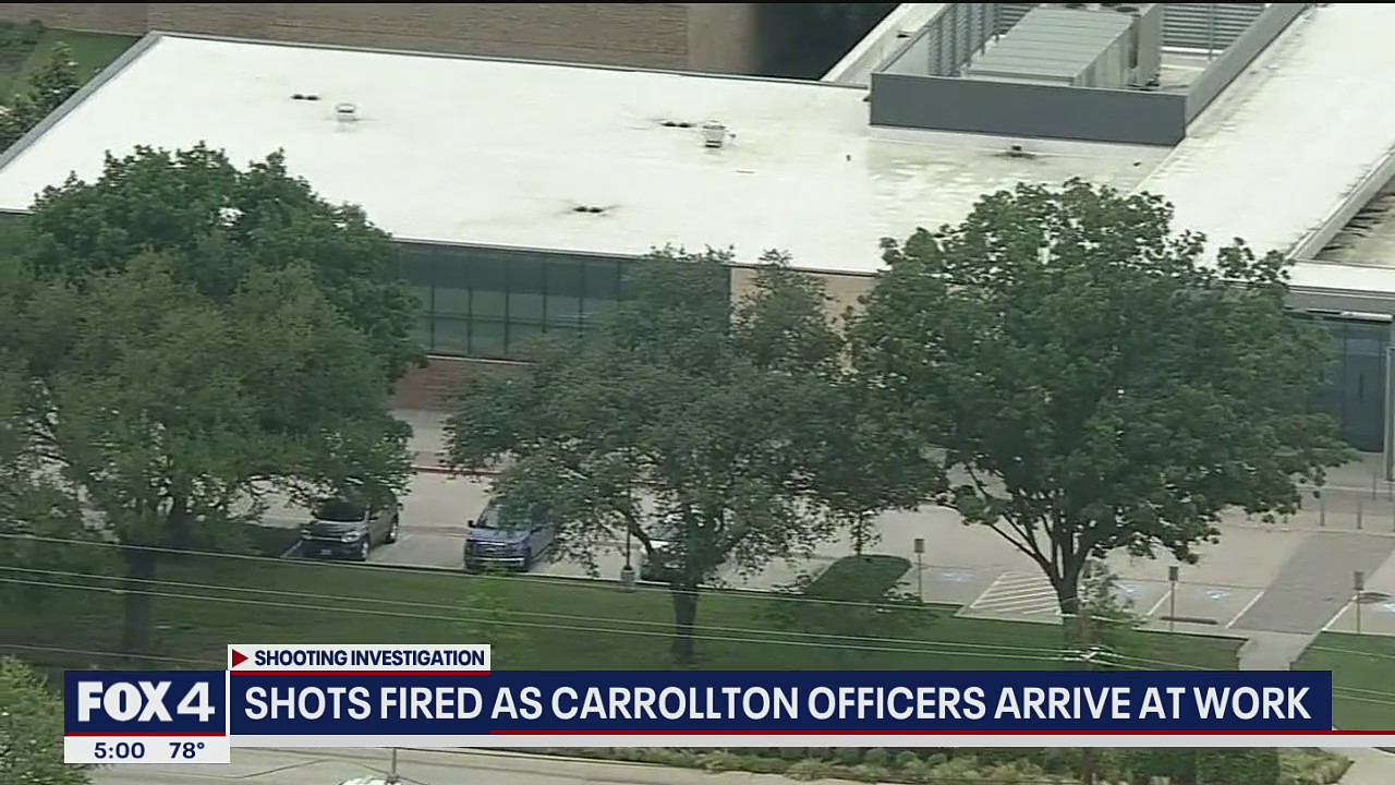 Shots fired as Carrollton officers arrive at work