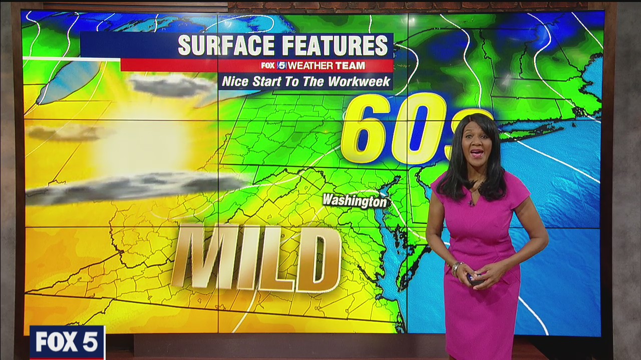 FOX 5 Weather forecast for Monday, April 26