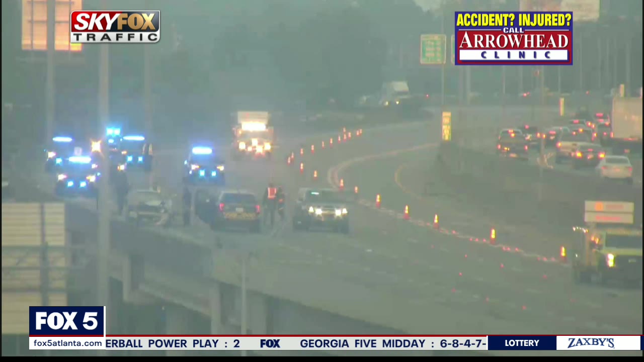 Pair of wrecks close lanes on I-85 North