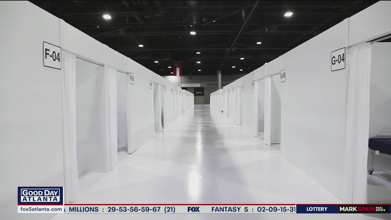 Georgia World Congress Center reopens at COVID-19 hosptial