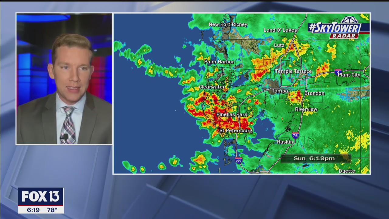 Sunday evening forecast