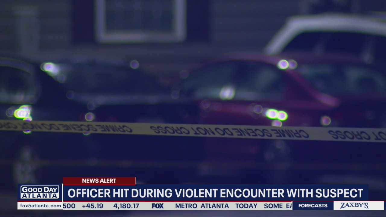Clarkston police officer stable after being struck by car, police say