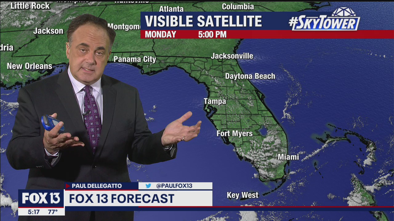 Monday evening weathercast