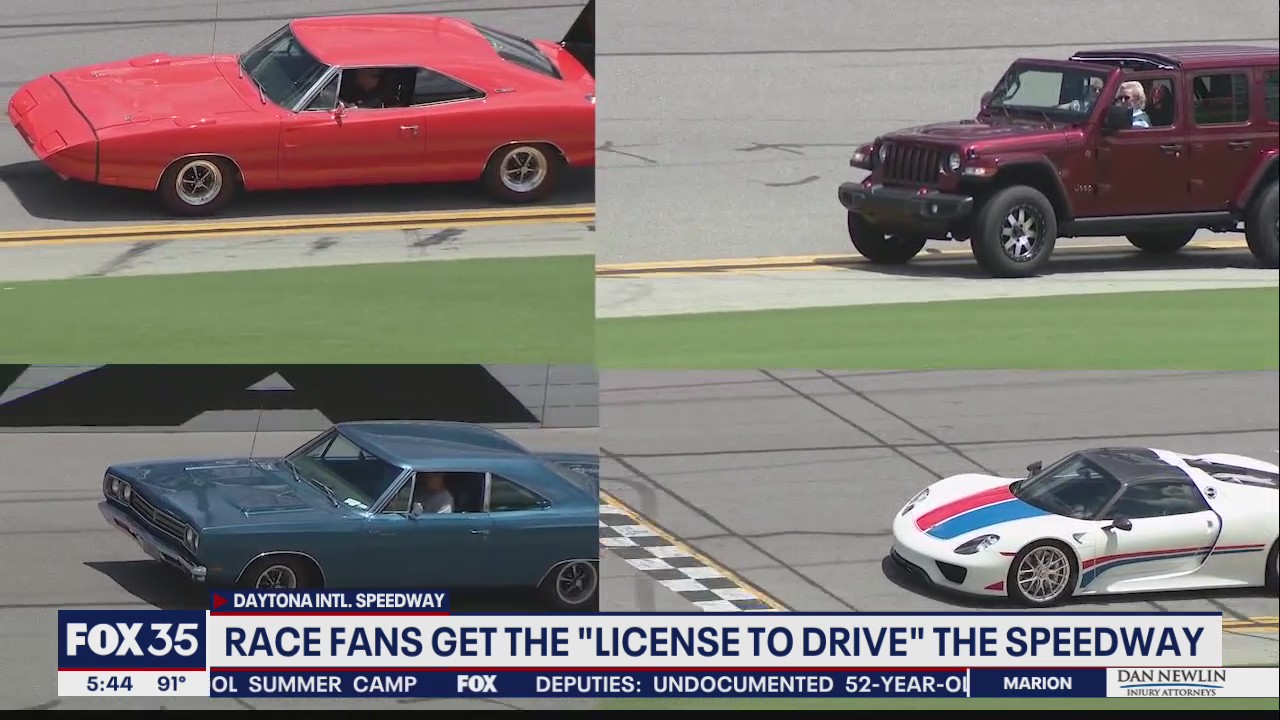 Race fans got the "License to Drive" the Daytona Speedway