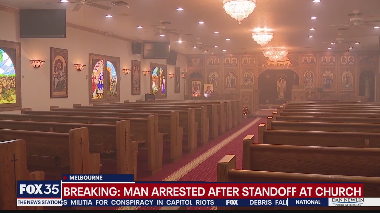 Police: Man arrested after battering priest, barricading self at Melbourne church