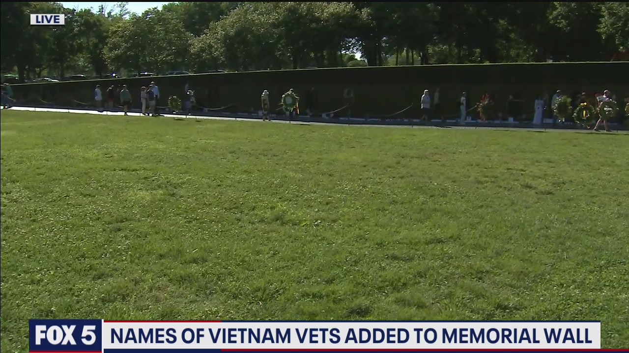 Names added to Vietnam Veterans Memorial wall