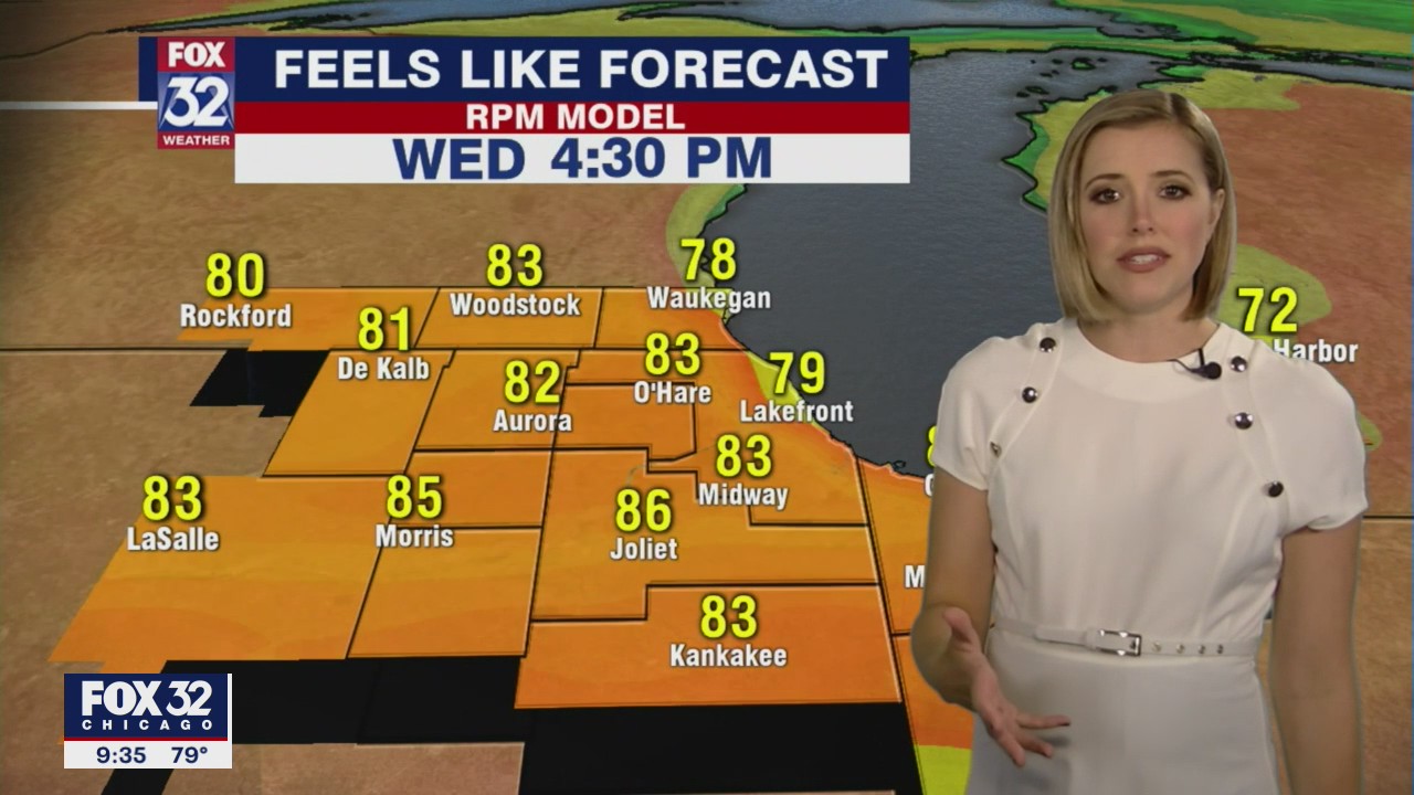 10 p.m. forecast for Chicagoland on June 29