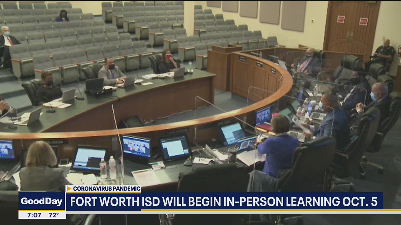 Fort Worth ISD will begin in-person learning on Oct. 5
