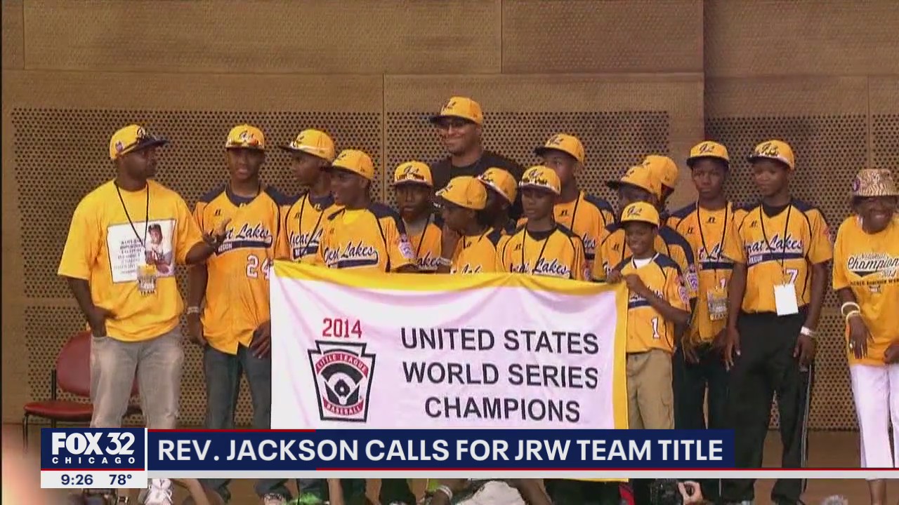 Reverend Jesse Jackson calls for reinstatement of Jackie Robinson West title