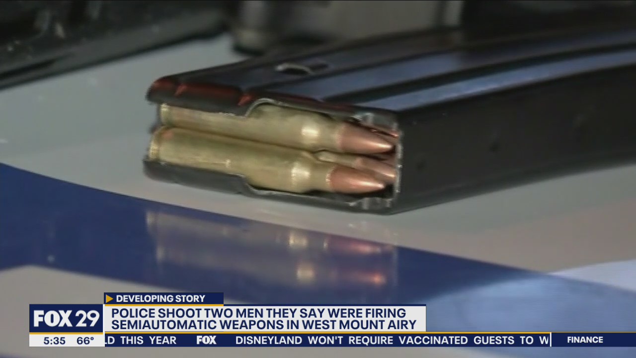 Police shoot 2 men they say were firing semiautomatic weapons in West Mount Airy