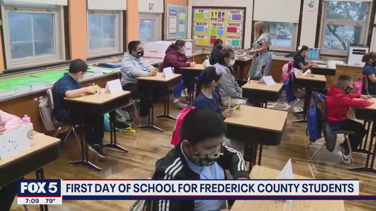Frederick County students head back to school amid surge in coronavirus cases, bus driver shortage