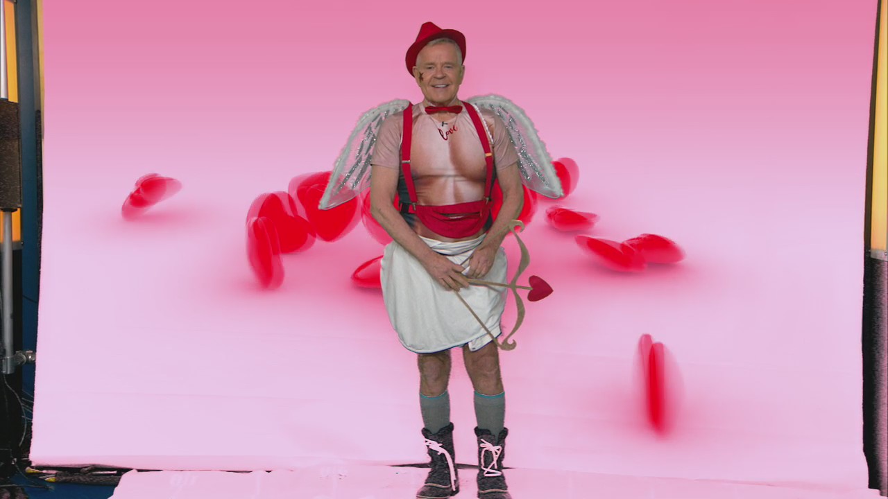 Mike gets in the Valentine's Day spirit