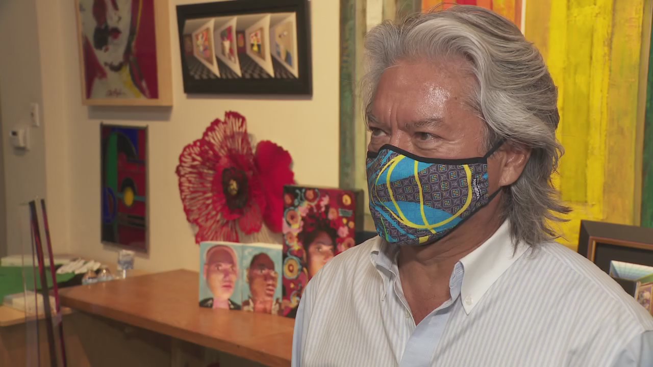 Designer Dominic Pangborn selling custom face masks