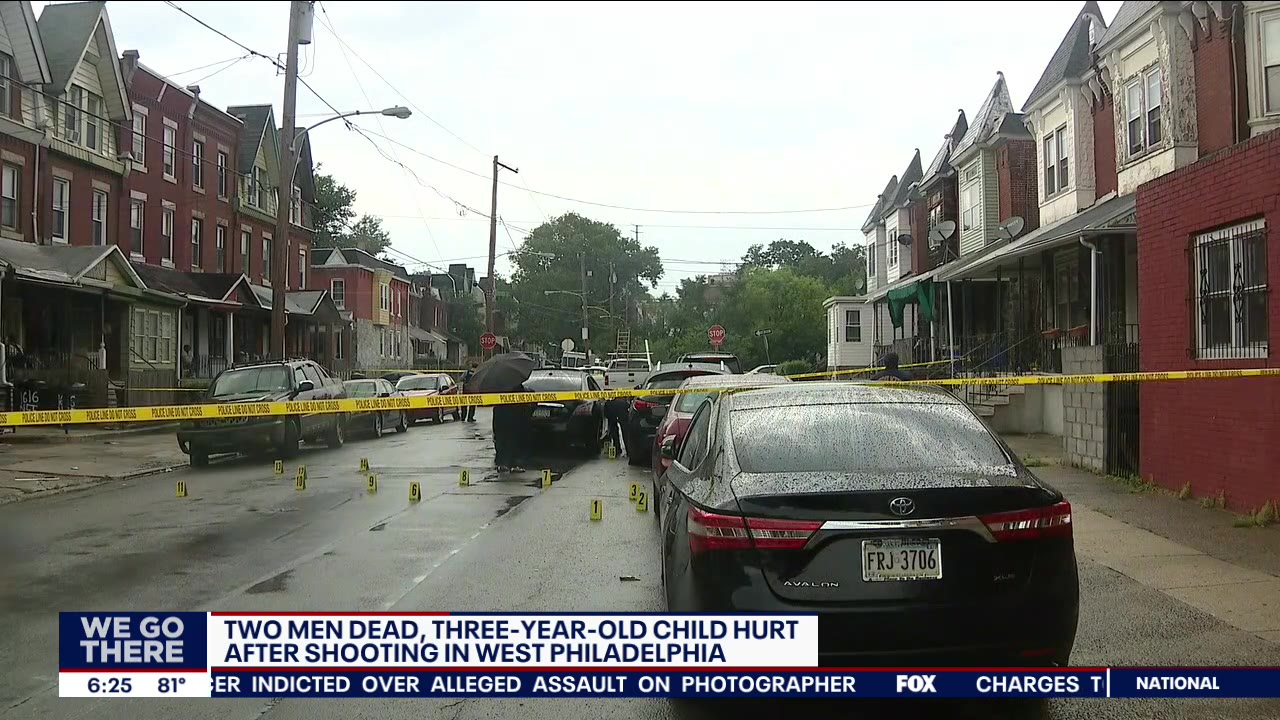 3-year-old hurt in West Philadelphia triple shooting that killed 2, police say