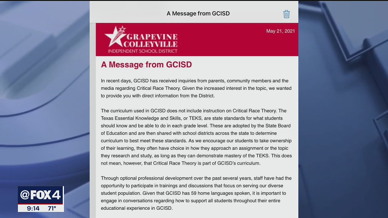 Debate over critical race theory at center of Grapevine-Colleyville ISD board election