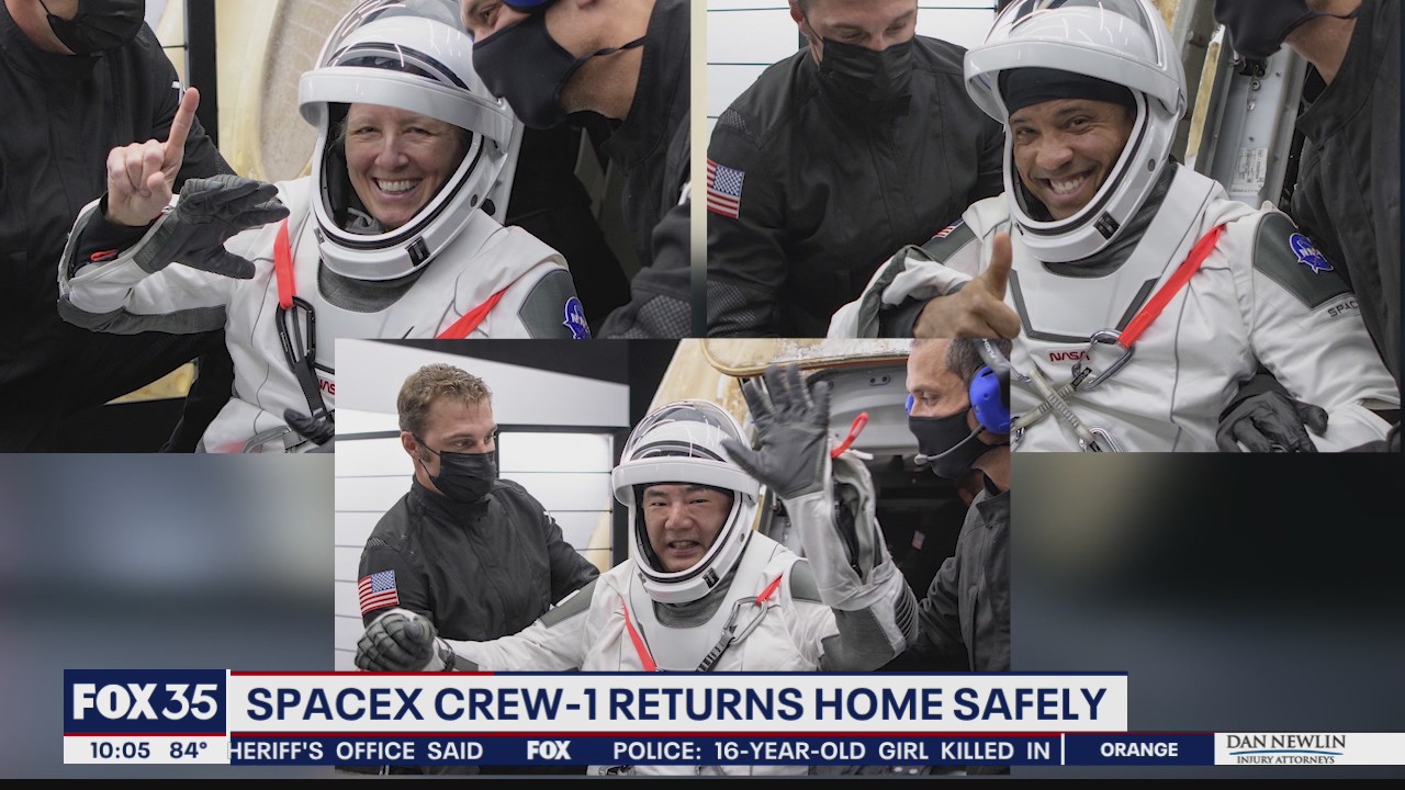 SpaceX Crew-1 returns home safely