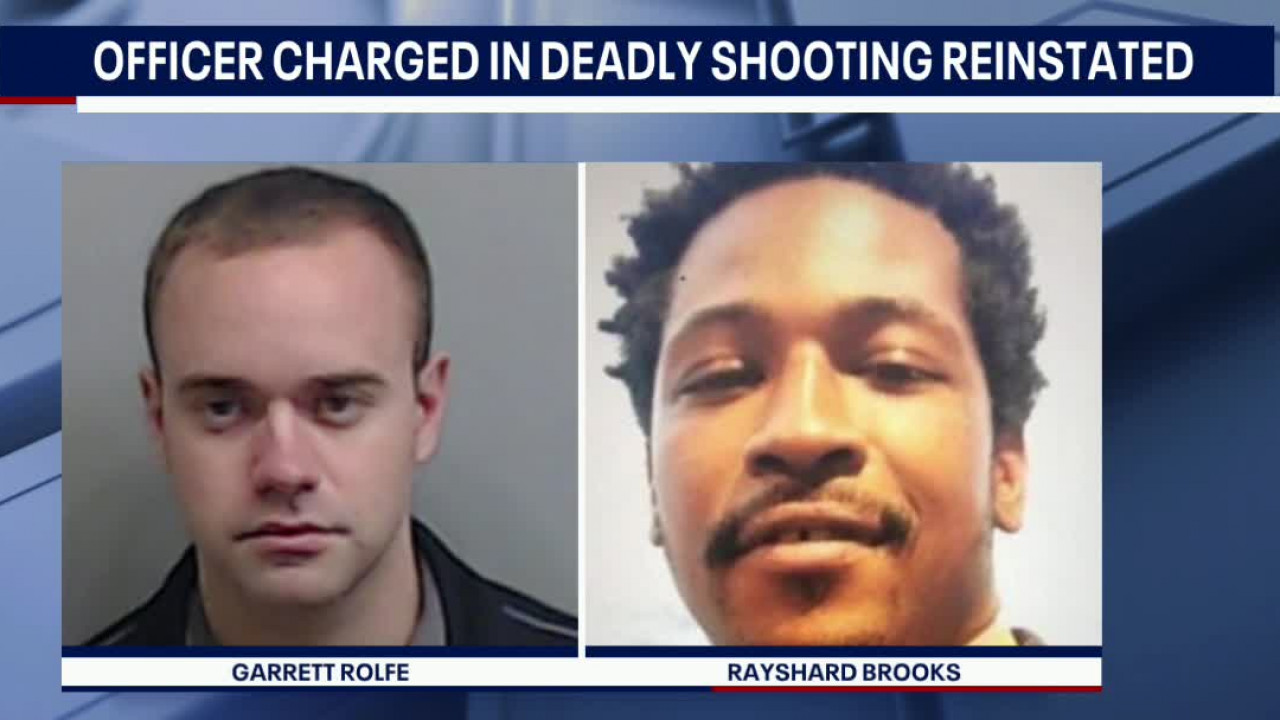 Officer charged in Rayshard Brooks' death, reinstated by Atlanta board
