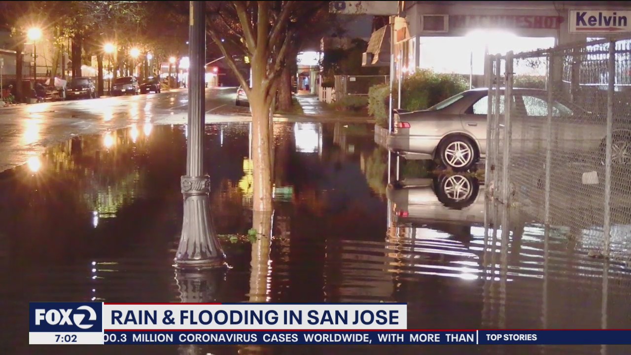 Rain and flooding in San Jose