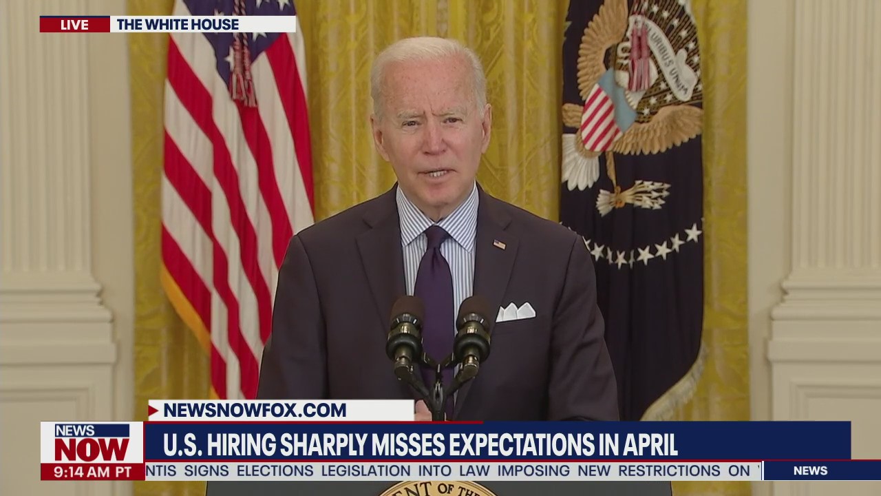 President Biden responds to disappointing April jobs report