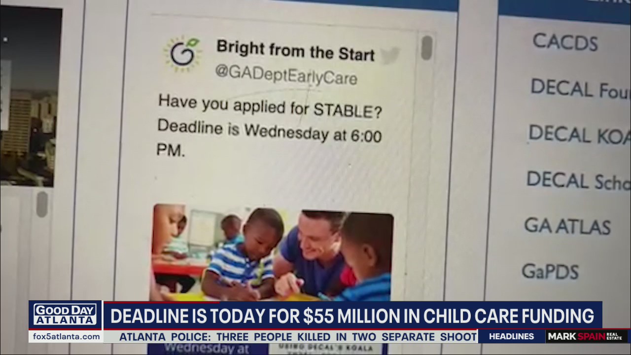 Deadline for Child Care Funding looms