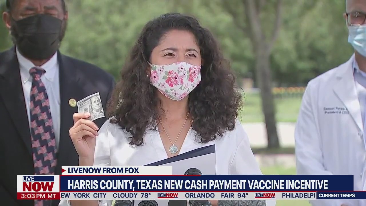 $100 incentive for COVID-19 vaccination: Harris County, TX offers cash for shots I LiveNOW from FOX