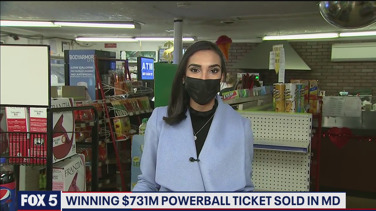 Winning $731M Powerball ticket sold in Maryland